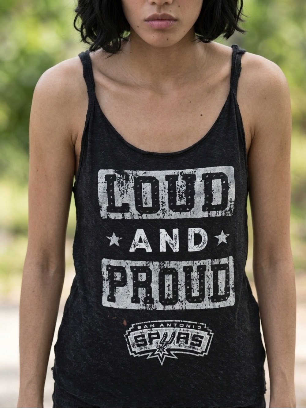 NBA San Antonio Spurs Loud and Proud Womens Medium in Preowned Condition